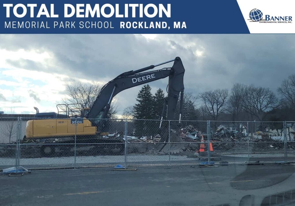 Complete and Total Demolition of Memorial Park Elementary School Rockland MA