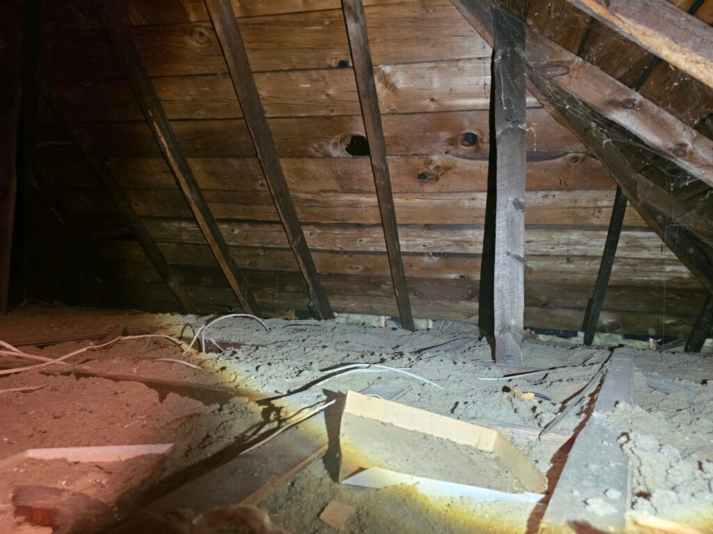 attic vermiculite asbestos insulation removal norfolk ma 1 A Challenging Attic Asbestos Insulation Removal in Norfolk, MA