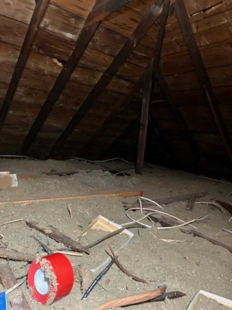 attic vermiculite asbestos insulation removal norfolk ma 5 A Challenging Attic Asbestos Insulation Removal in Norfolk, MA