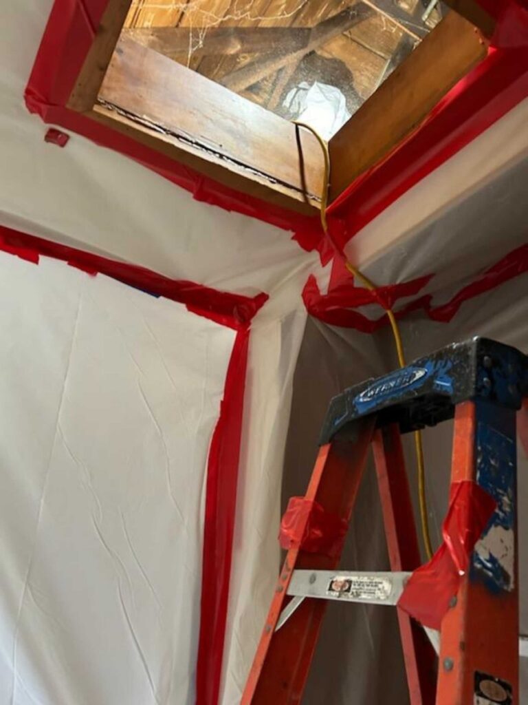 attic vermiculite asbestos insulation removal norfolk ma 9 A Challenging Attic Asbestos Insulation Removal in Norfolk, MA