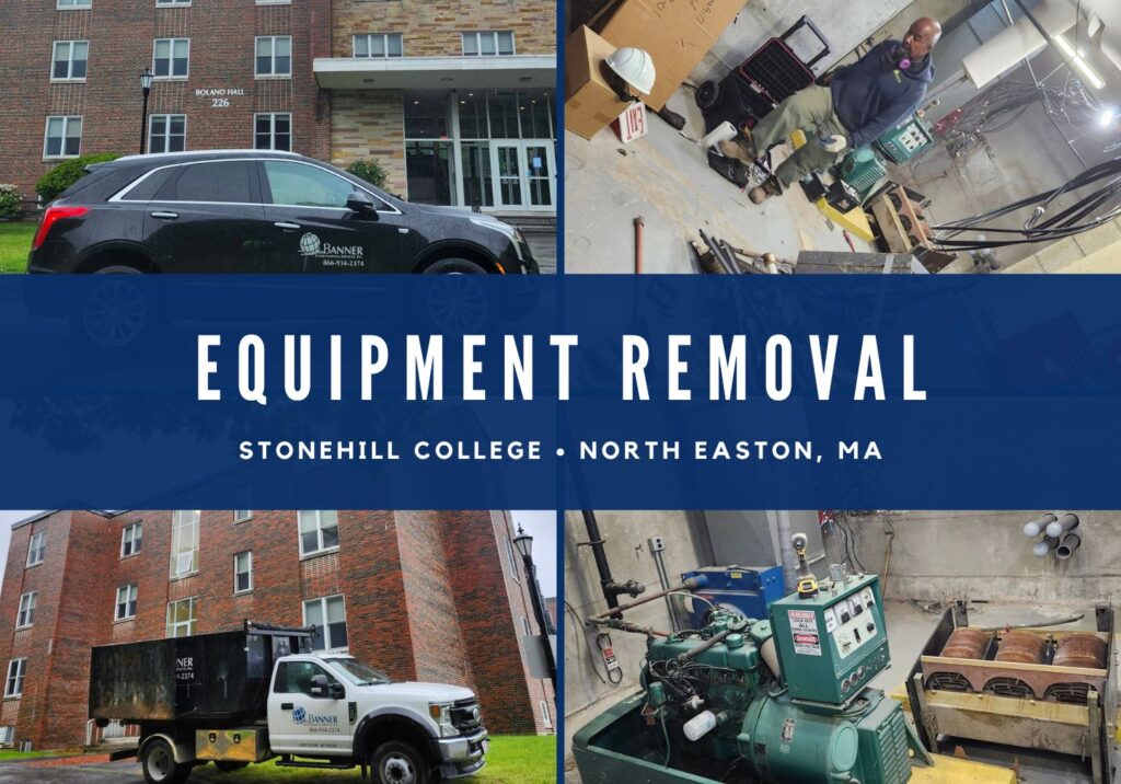 stonehill college Stonehill College Equipment Removal North Easton, MA
