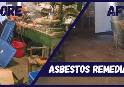 beforeafterasbestos asbestos basement