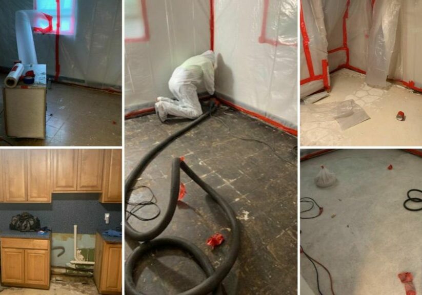 mastis-removal-brockton-ma Successful Residential Asbestos Tile and Mastic Abatement in Brockton, MA